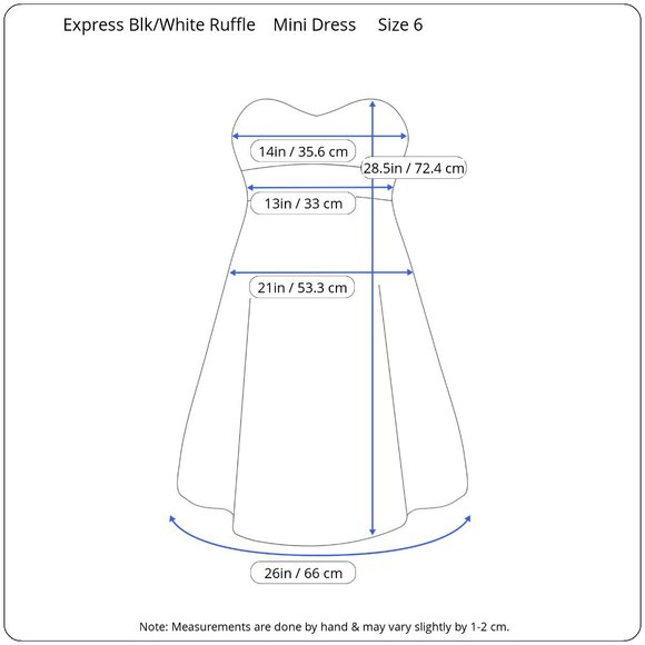 Express Strapless Ruffles Mini Dress **MINT CONDITION** - Picture 14 of 16